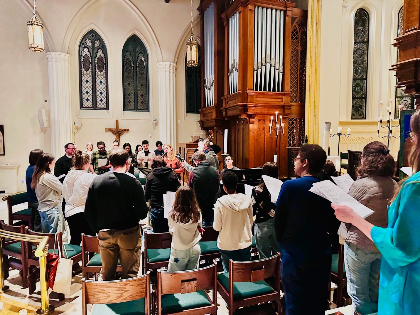Choir rehearsal at Epiphany