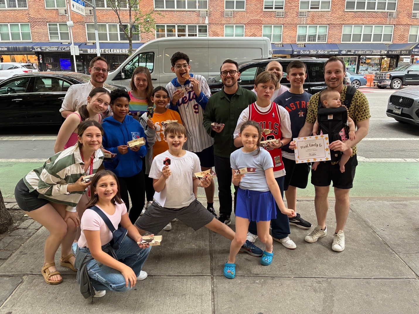 Youth group outing for ice cream